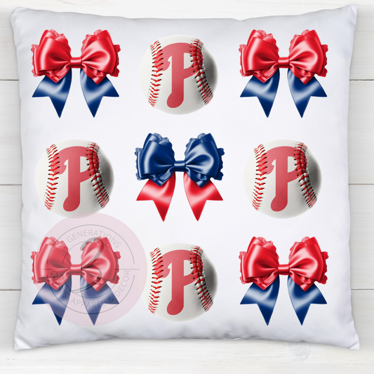 Phillies Coquette 14 by 14 inch pillow