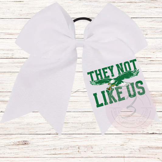 They Not like Us Eagles Ponytail Bow