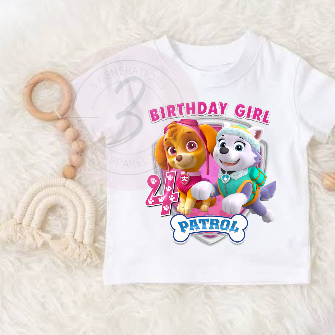 Paw Patrol Sky Birthday graphic tee