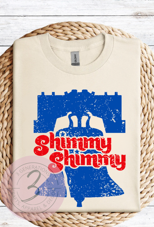 Shimmy Shimmy Distressed Bell Graphic Tee