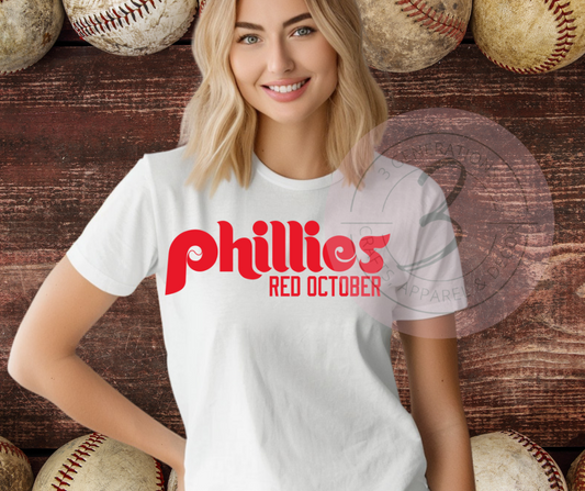 Phillies Red October Graphic Tee