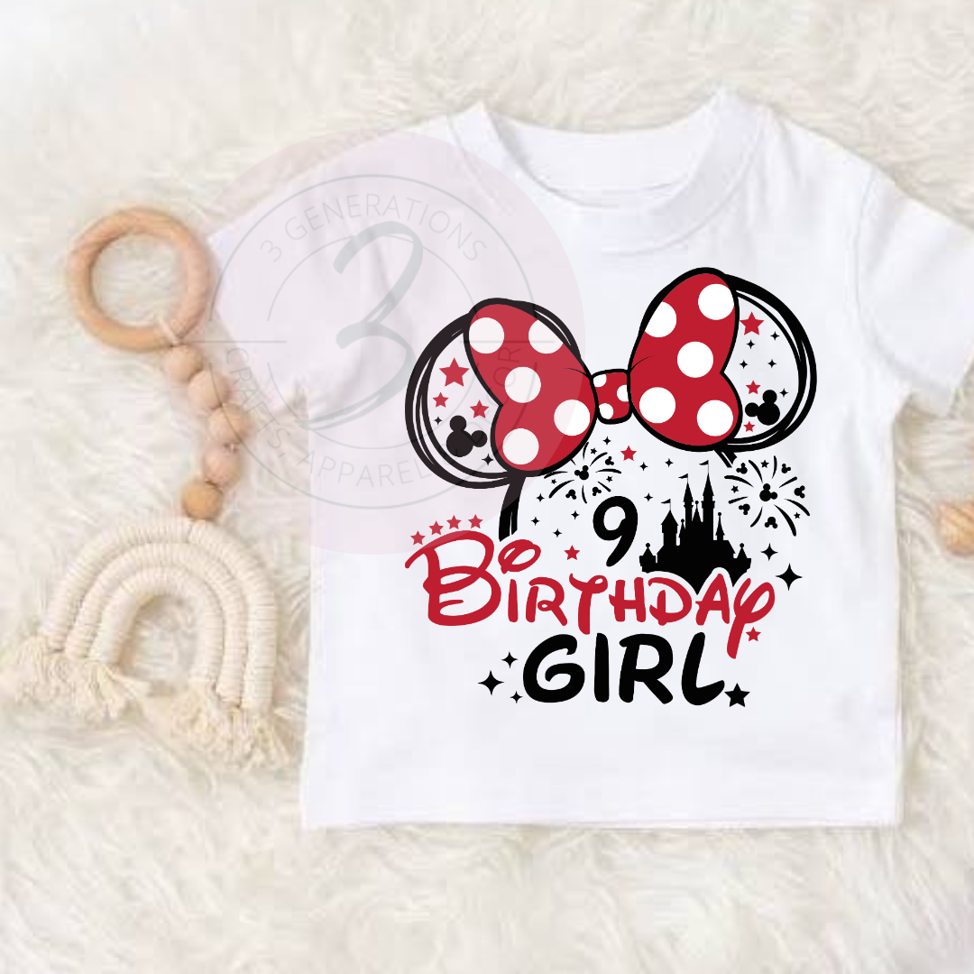 Disney Birthday boy/girl graphic tee