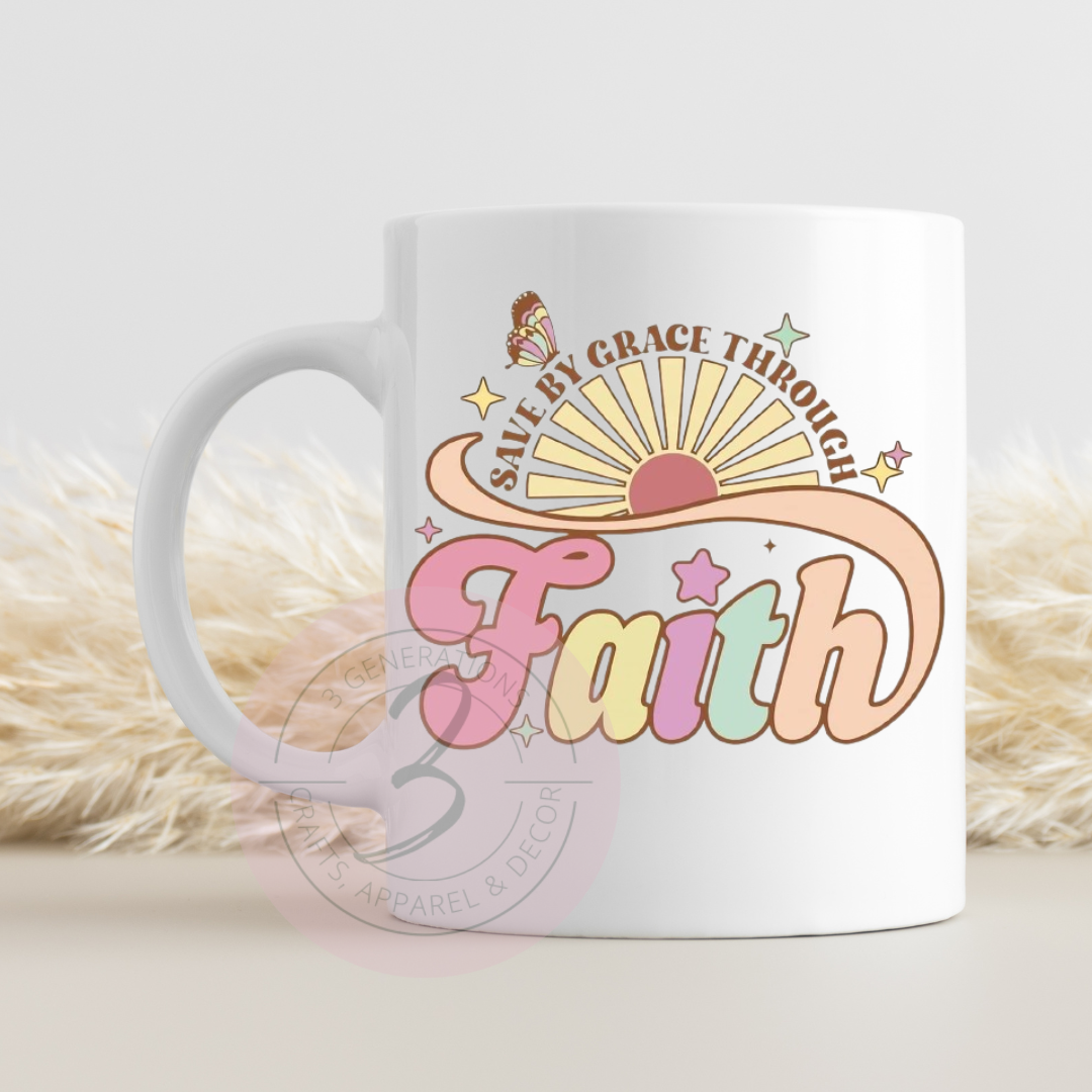 15 oz Saved By Grace through Faith Mug