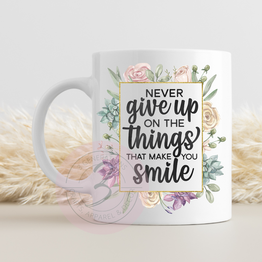 15 oz Never Give Up Mug