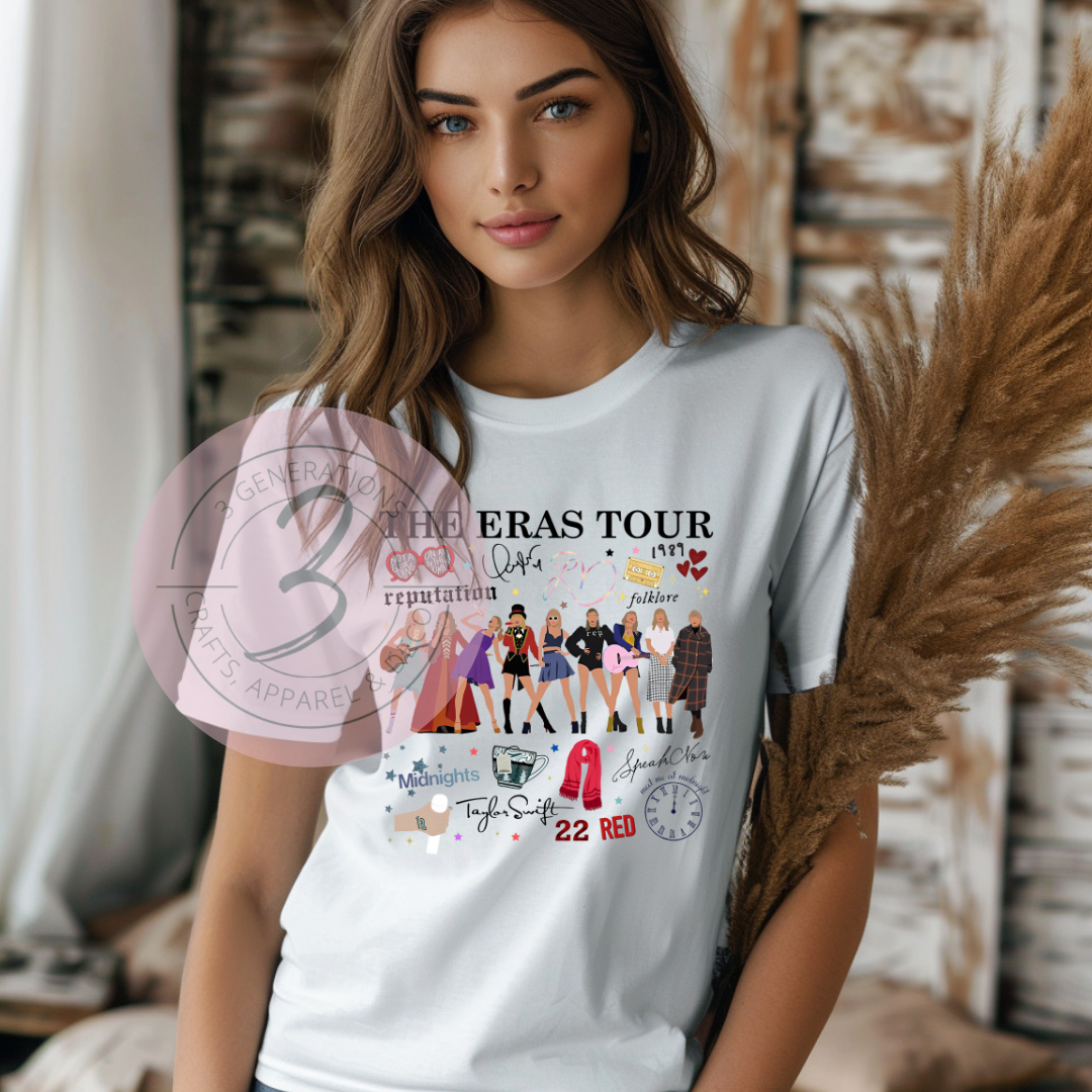 The Eras Tour montage Graphic Tee
