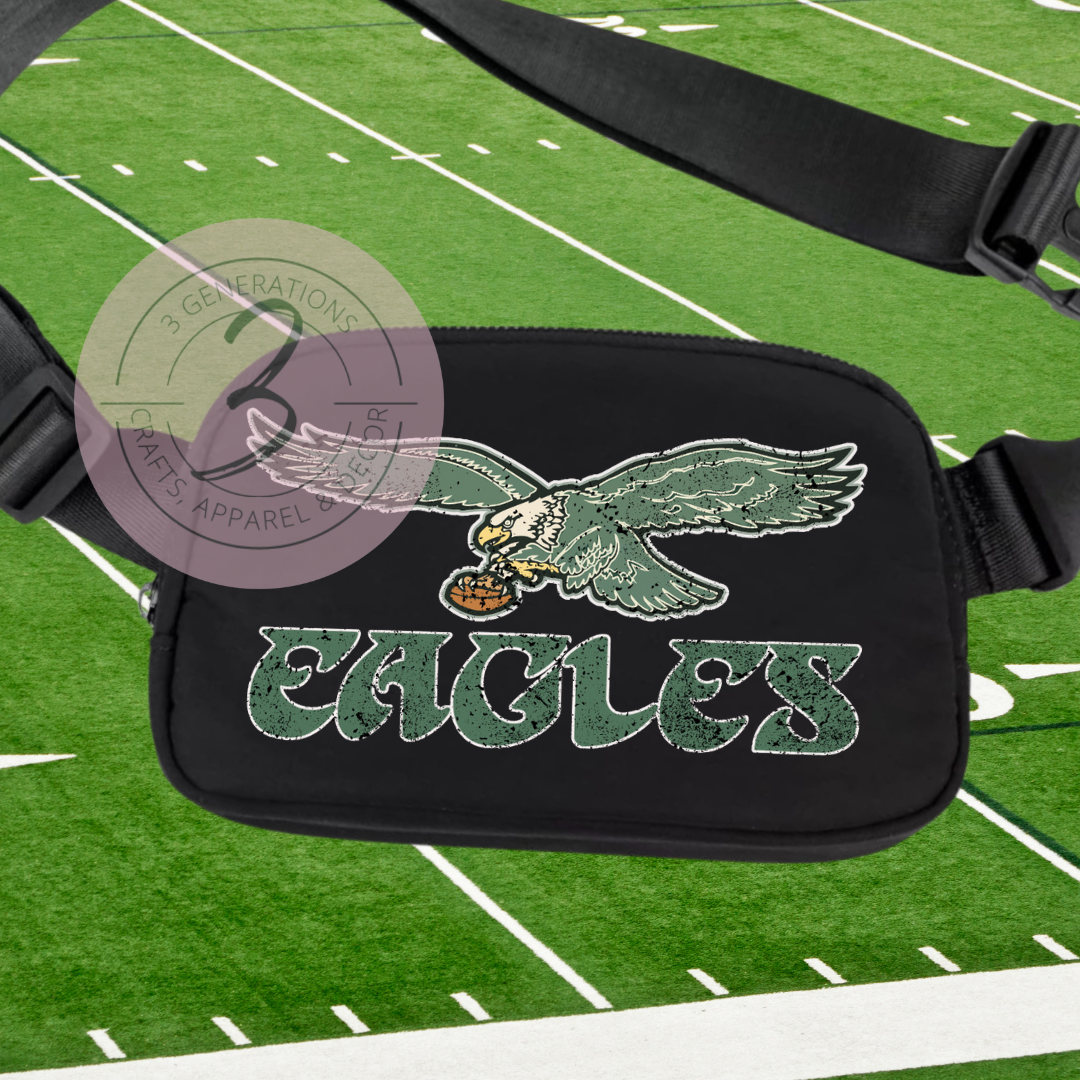 Vintage Eagles Logo Adjustable Belt Bag