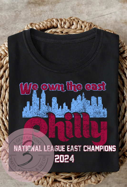 We Own the East NL East Champs Skyline Graphic Tee