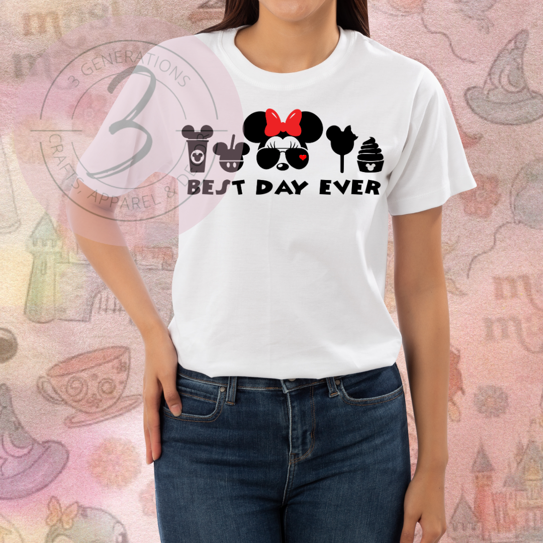 Best Day Ever Mickey/Minnie Graphic Tee