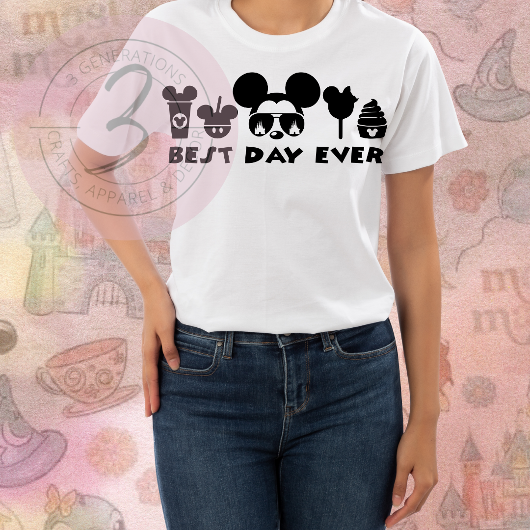 Best Day Ever Mickey/Minnie Graphic Tee