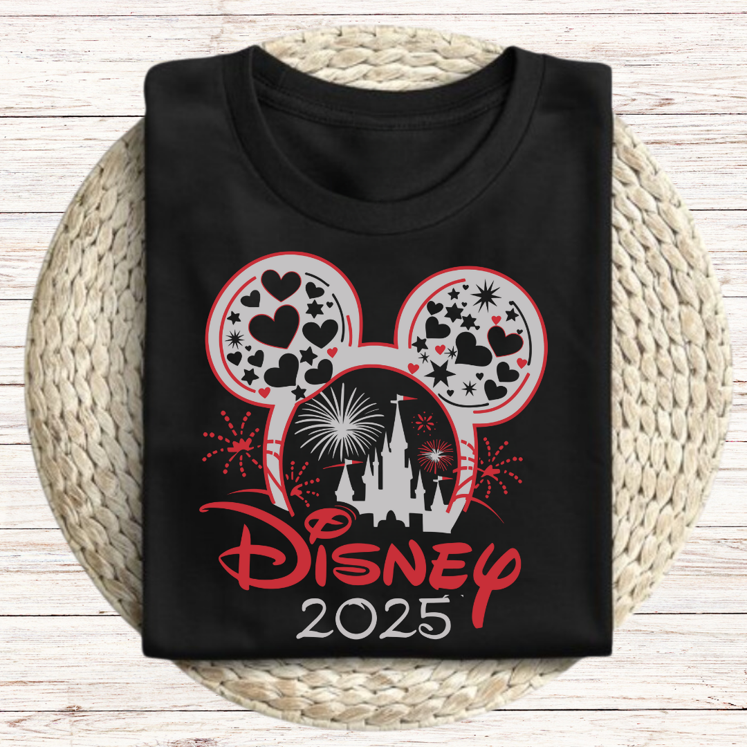 Disney 2025 Red Graphic Tee