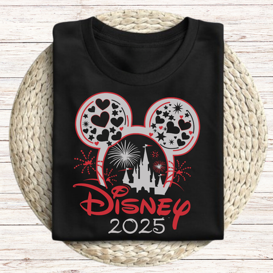 Disney 2025 Red Graphic Tee
