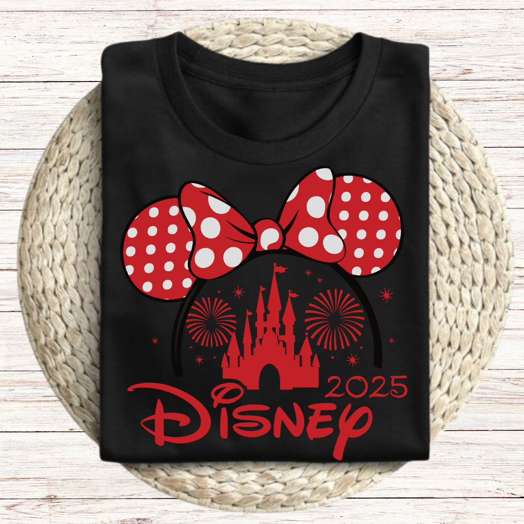 Disney 2025 Red Graphic Tee