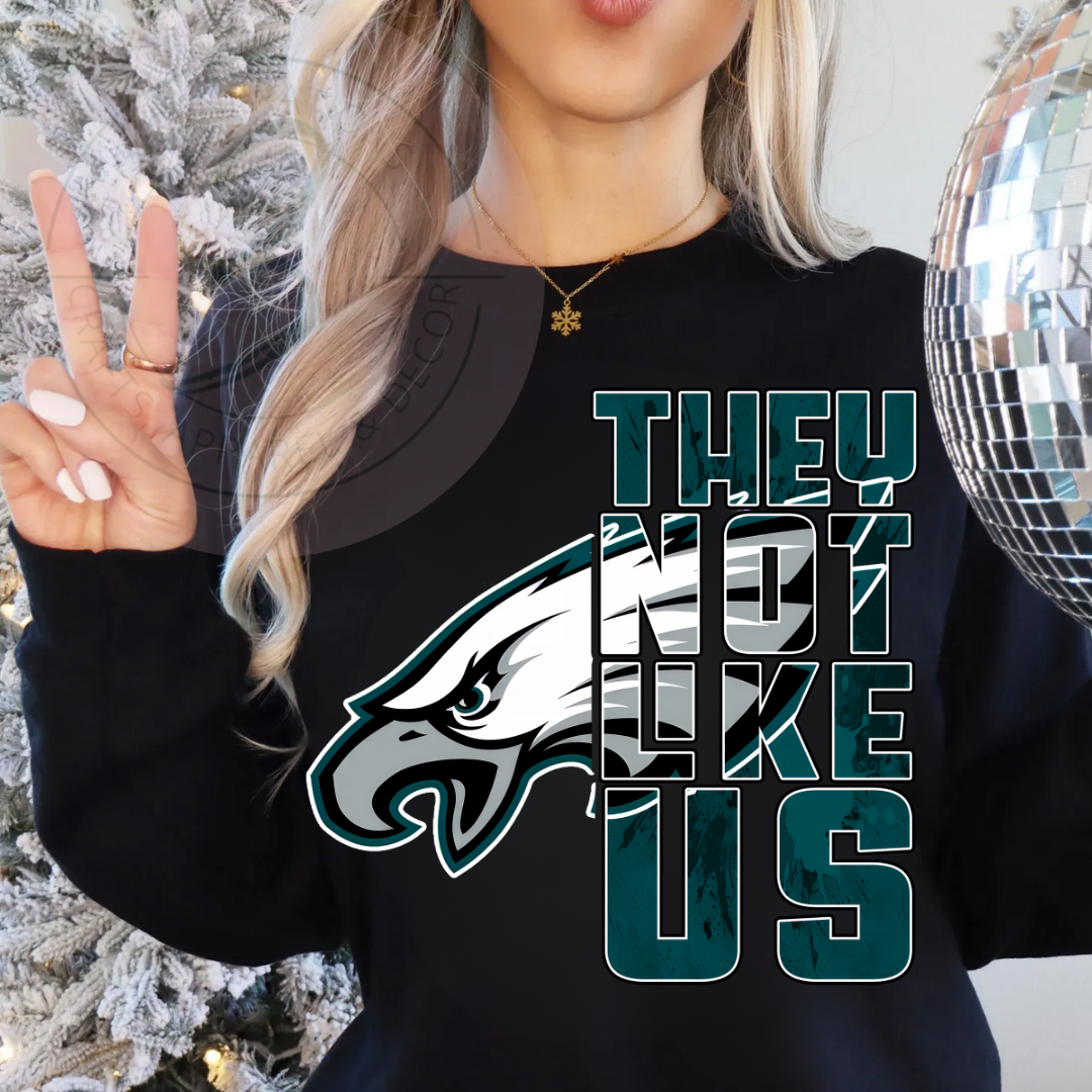 They Not Like Us with Eagle Head Crew Neck