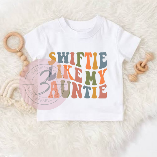 Swiftie like my auntie Kids Graphic Tee