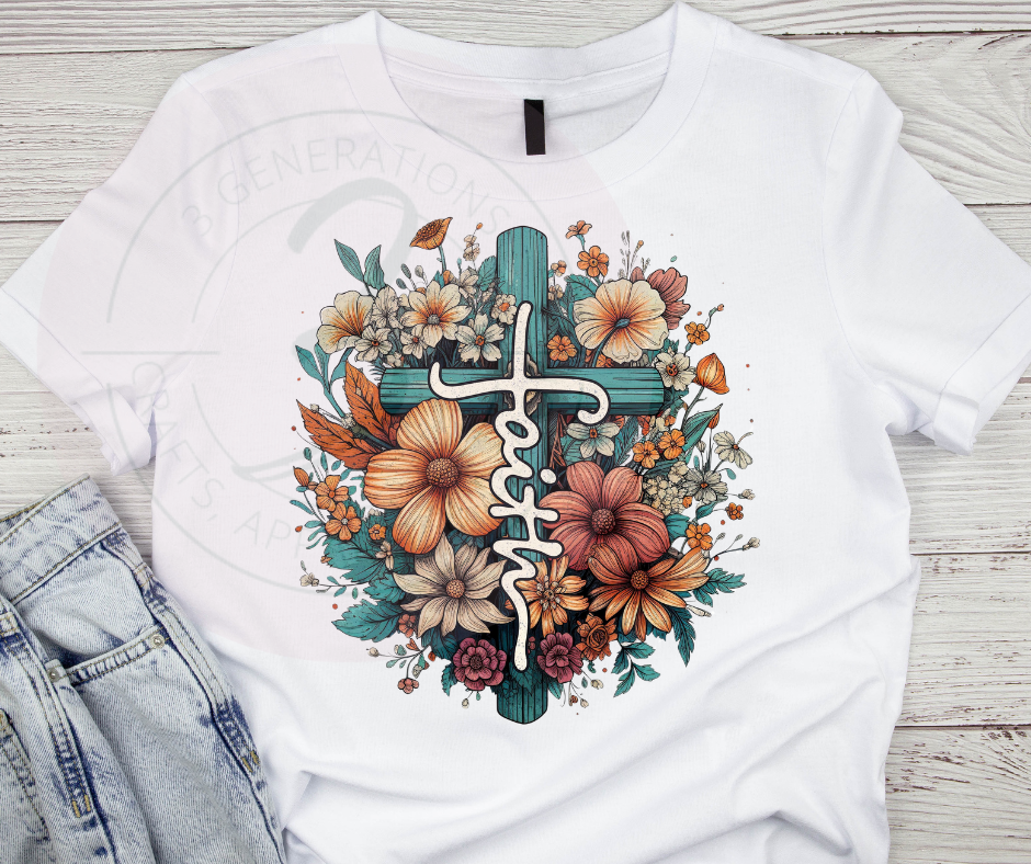 Faith Floral Graphic Tee