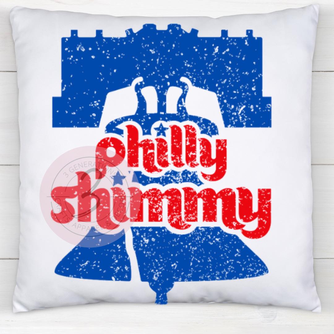 Philly Shimmy 14 by 14 inch pillow