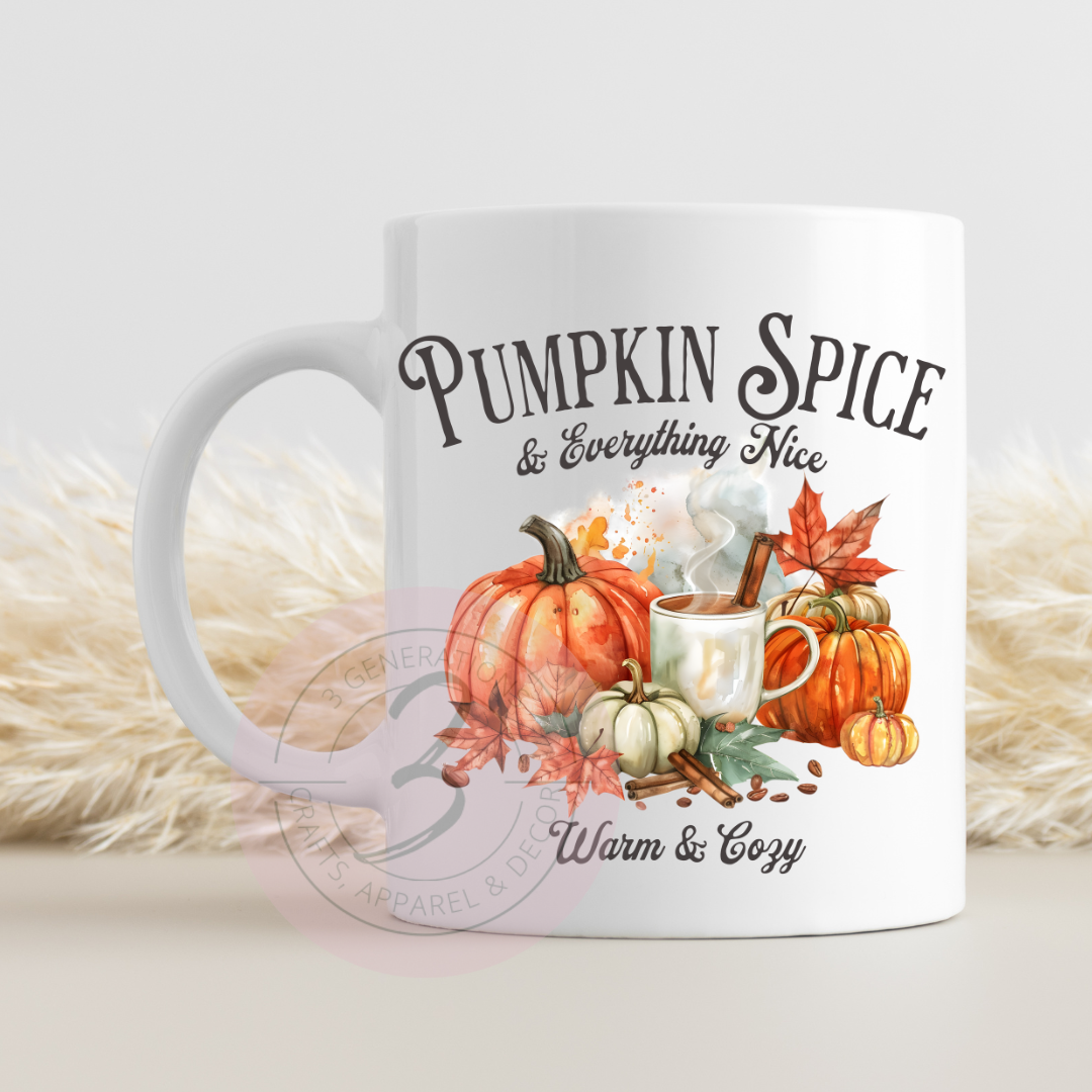 15 oz Pumpkin Spice and Everything Nice Mug