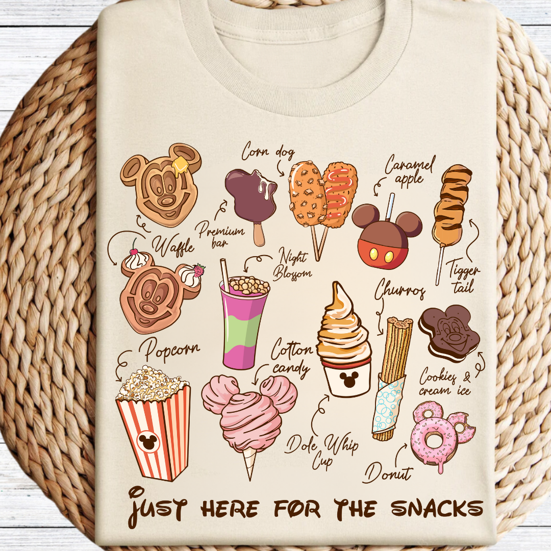Just Here for the Snacks Graphic Tee