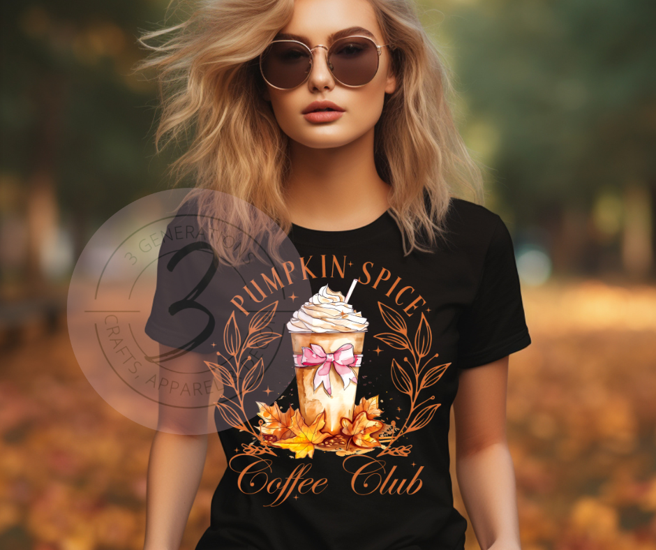 Pumpkin Spice Coffee Club Graphic Tee/Sweatshirt