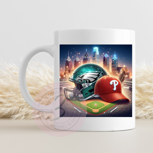 15 oz Eagles/Phillies Helmet Mug