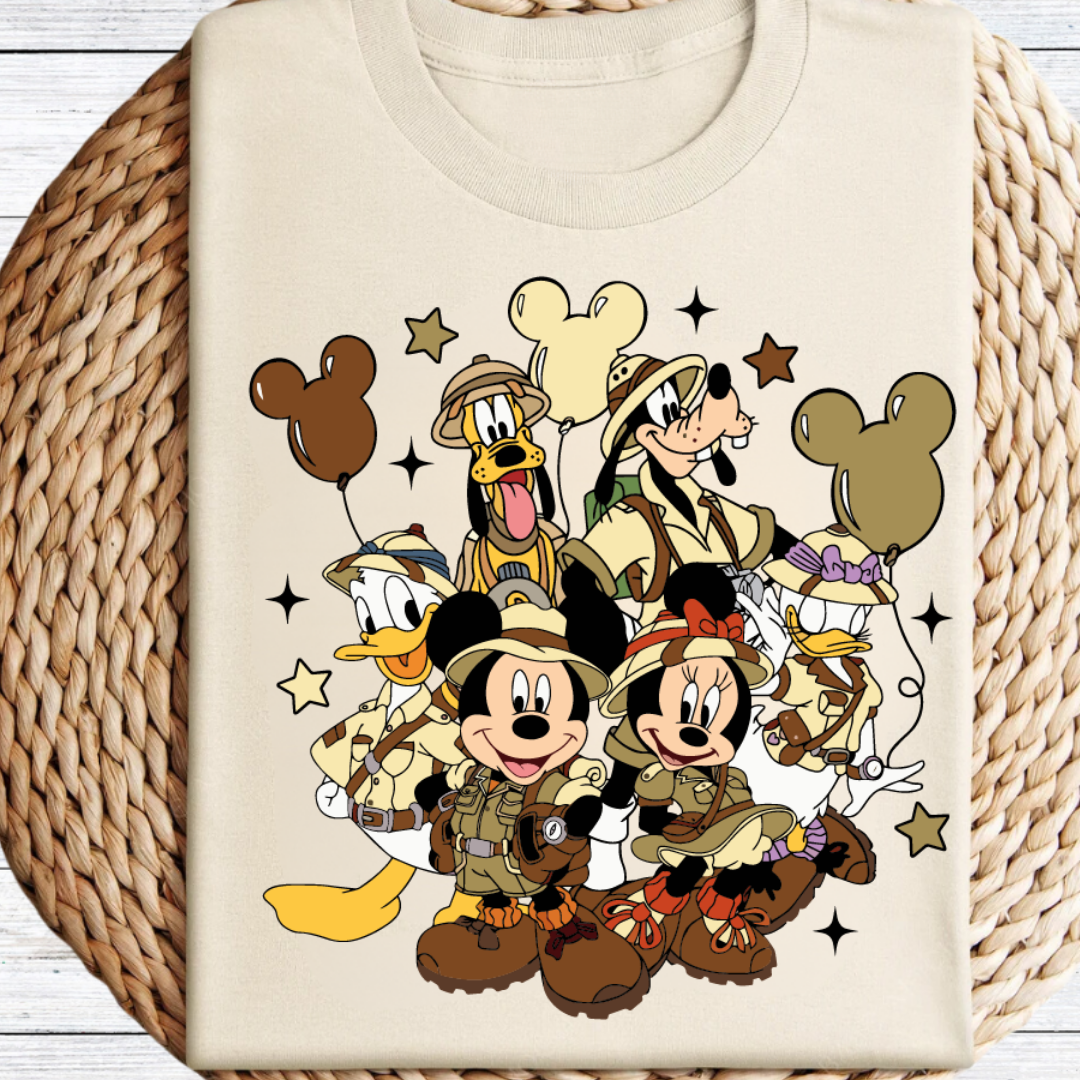 Mickey & Friends Safari Graphic Tee