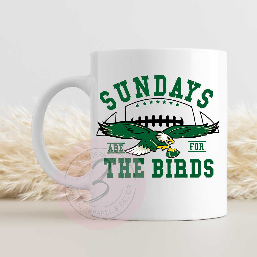 15 oz Sundays are for the Birds Mug