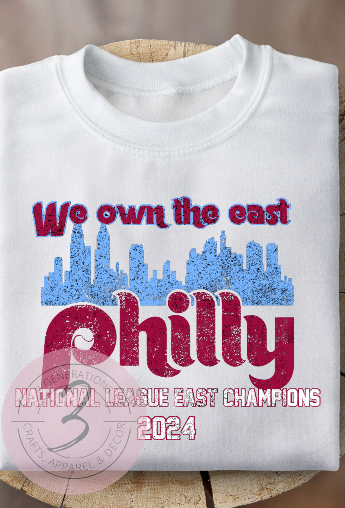 We Own the East NL East Champs Skyline Graphic Tee