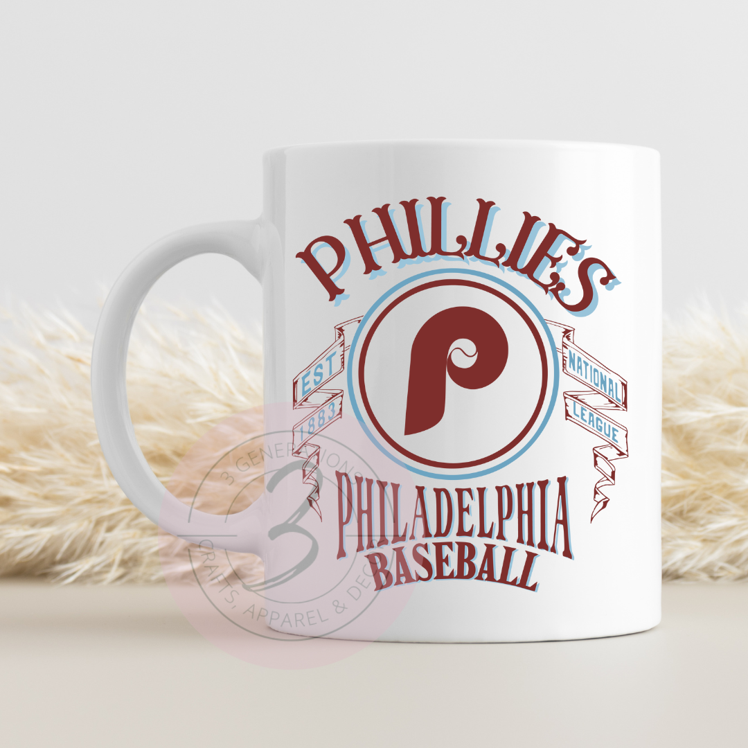15 oz Vintage Phillies Mug