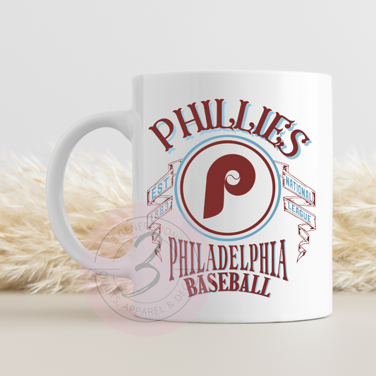 15 oz Vintage Phillies Mug