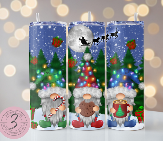 3 Christmas Gnomes Tumbler