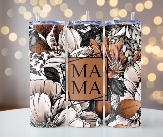 Mama Floral Tumbler