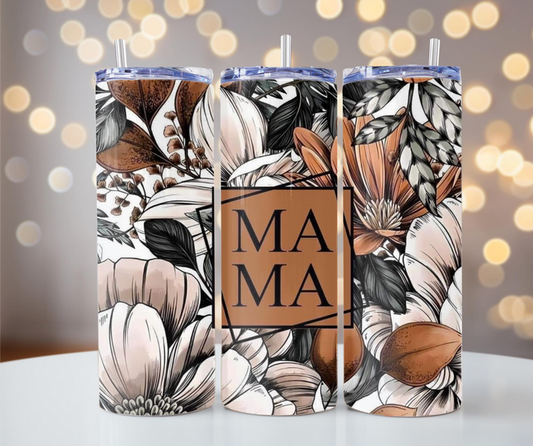 Mama Floral Tumbler