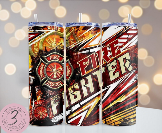Firefighter Tumbler