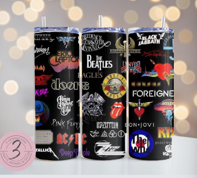 Rock Band Tumbler