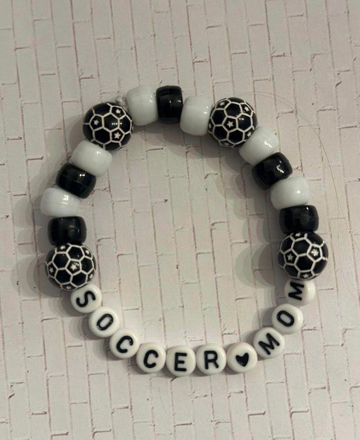 Soccer Mom Pony Bead Bracelet