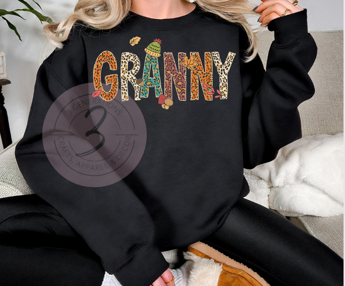 Fall themed Name Sweatshirt
