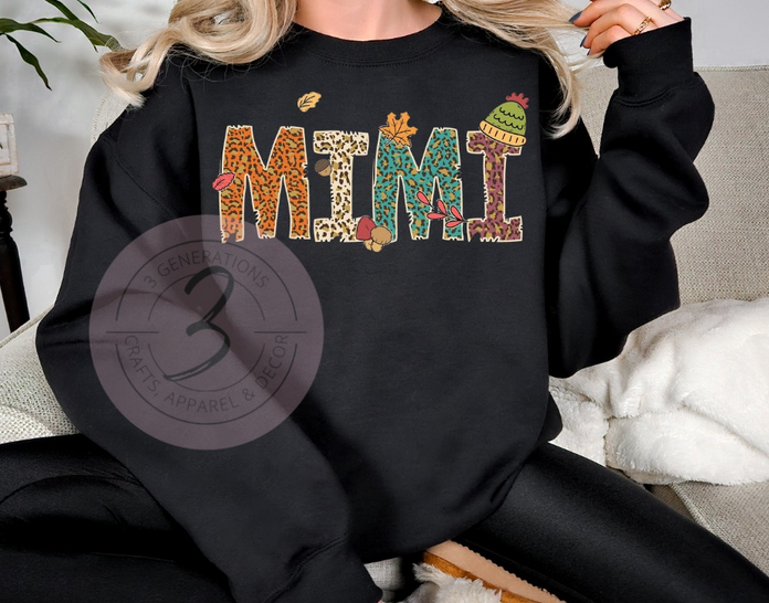 Fall themed Name Sweatshirt