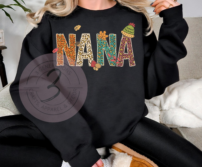 Fall themed Name Sweatshirt