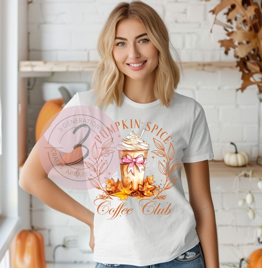 Pumpkin Spice Coffee Club Graphic Tee/Sweatshirt
