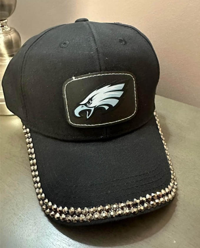 Eagles Blinged Rim Baseball Cap