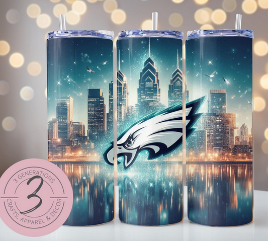 Eagles Skyline Tumbler