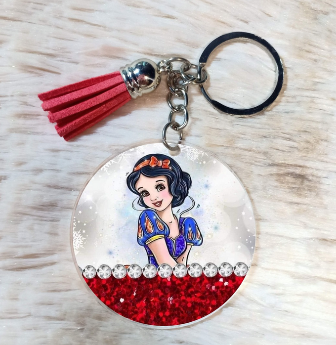 2" Snow White keychain