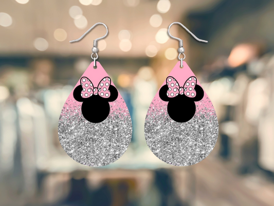 Minnie Sparkle Tear Drop Earrings