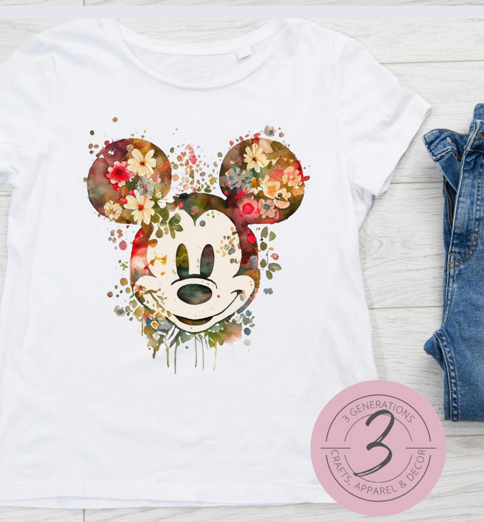 Fall Mickey Head Graphic Tee