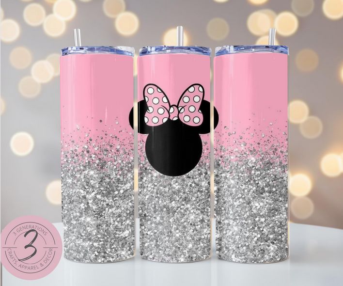 Minnie Sparkly Tumbler