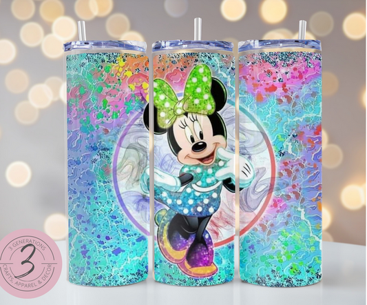 Minnie Watercolor Tumbler