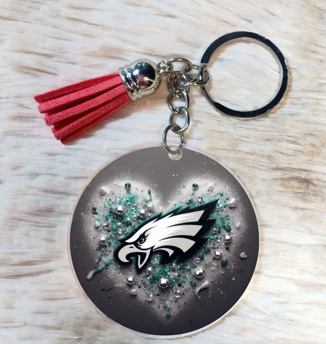 Eagles Heart 2" keychain