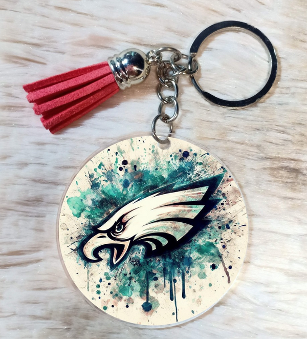 Eagles Paint Splash 2" keychain