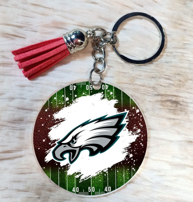 Eagles Football Field 2" keychain