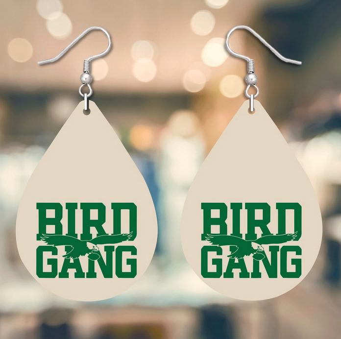 Bird Gang Tear Drop Earrings